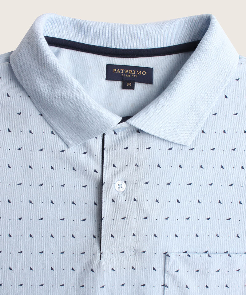 Polo Corte Slim Fit Blanco